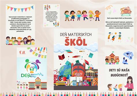 Ilustrácia rôznych typov materských škôl