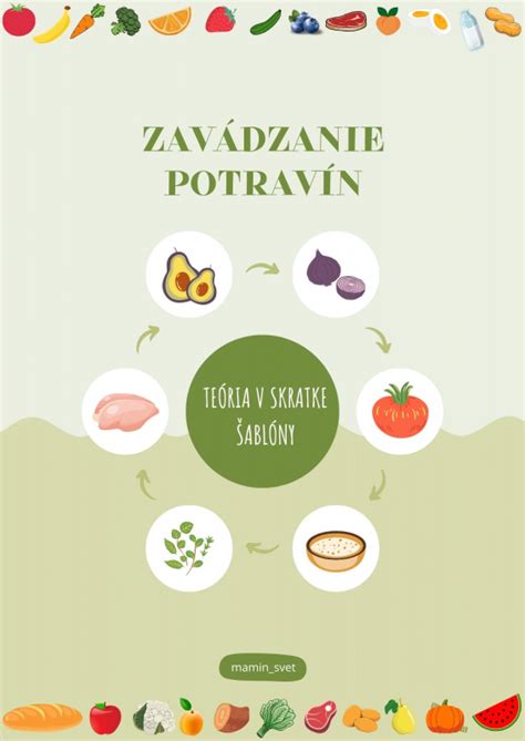 Infografika znázorňujúca odporúčané obdobia pre zavádzanie rôznych potravín