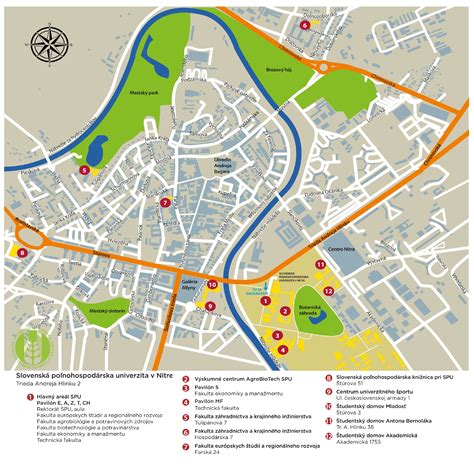Mapa vzdelávacích inštitúcií v Nitre