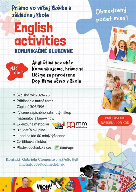 Deti hrajúce sa v anglickom jazyku v materskej škole