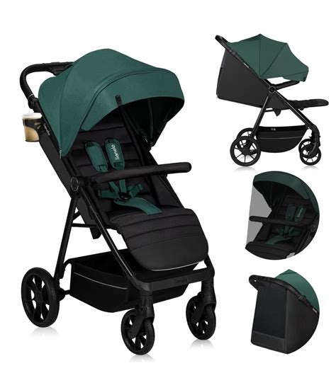 Detailne zobrazená veľká strieška s vetracím okienkom kočíka Baby Design Wave