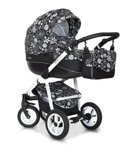 Dizajn kvetinového vzoru na kočíku Riko Nano