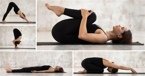 Žena vykonávajúca jemné tehotenské joga pozície