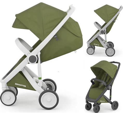 Detailný pohľad na kolesá a rám kočíka Greentom