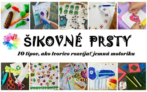 Ilustrácia pomôcok na jemnú motoriku