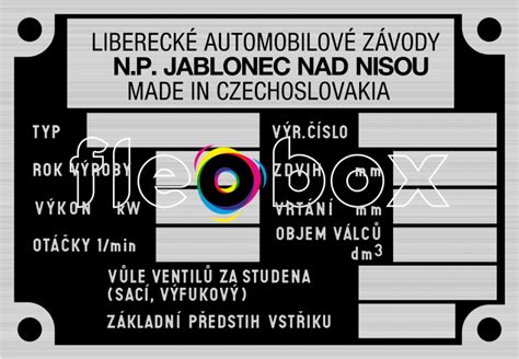 Štítok s homologizáciou autosedačky