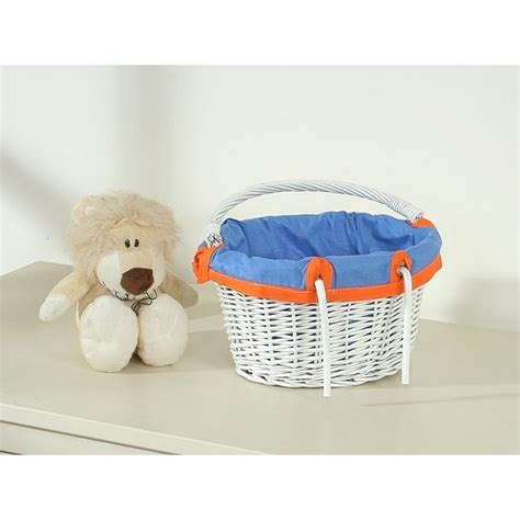 Detský prútený košík na kolieskach