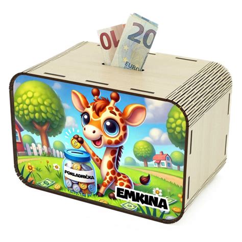 Detská pokladnička s gravírovaním