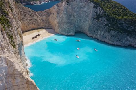Pláž Navagio na Zakynthose