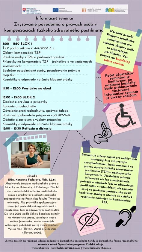 Infografika o kompenzáciách sociálnych dôsledkov ŤZP