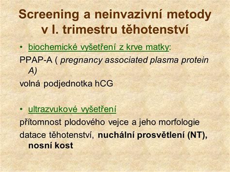 ultrazvukové zobrazenie NT
