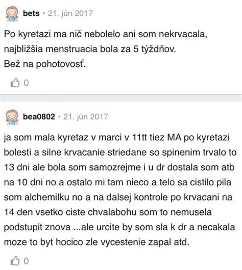 žena po kyretáži