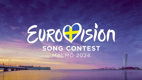 Švédsko vlajka a logo Eurovision Song Contest 2024.