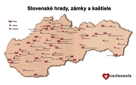 Mapa slovenských hradov