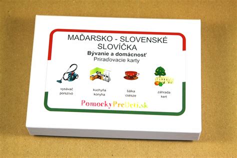 Obrázkové karty pre výučbu slovenčiny