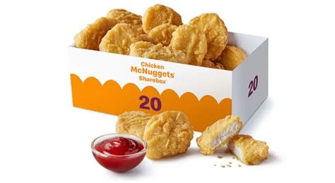Grafické znázornenie zloženia nutričných hodnôt Chicken McNuggets