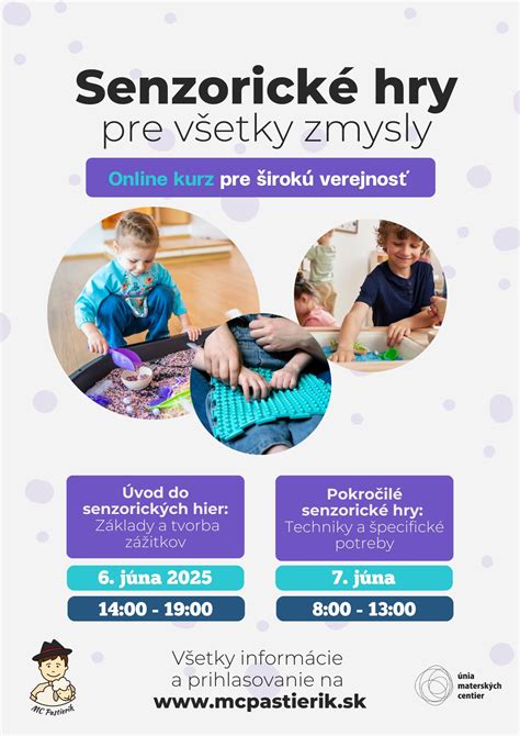 Infografika o výhodách senzorických hier