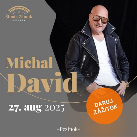 Michal David na pódiu počas koncertu