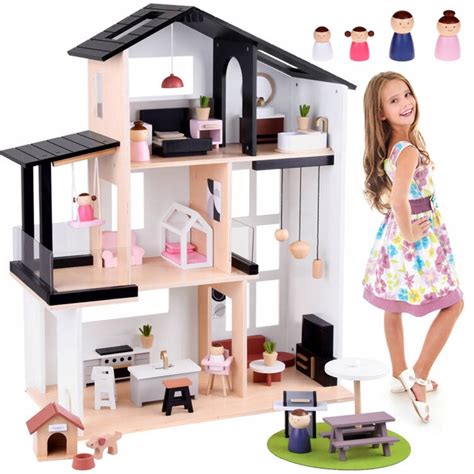 Drevený domček pre bábiky v štýle LOFT