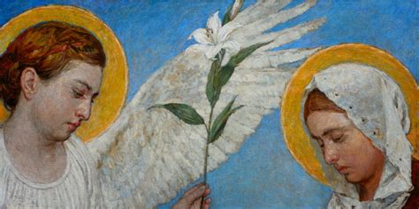 Anjel Gabriel oznamuje Panne Márii, že počne Ježiša