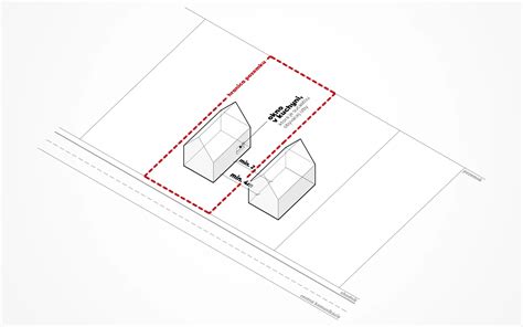 Mapa znázorňujúca rôzne vzdialenosti medzi rodinnými domami.