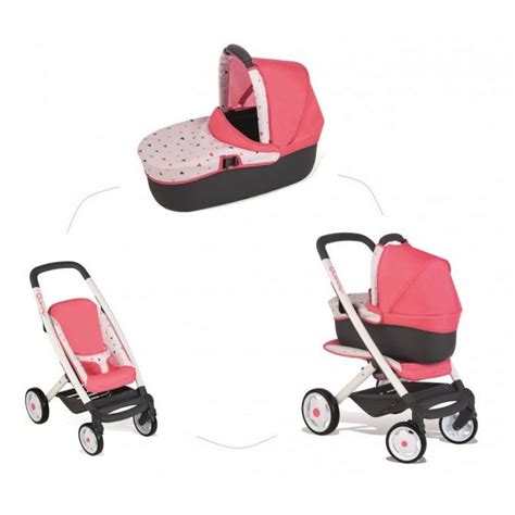 Smoby Kombinovaný kočík Maxi Cosi svetloružový pre bábiky