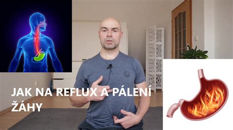 Ilustrácia refluxu a jeho príznakov